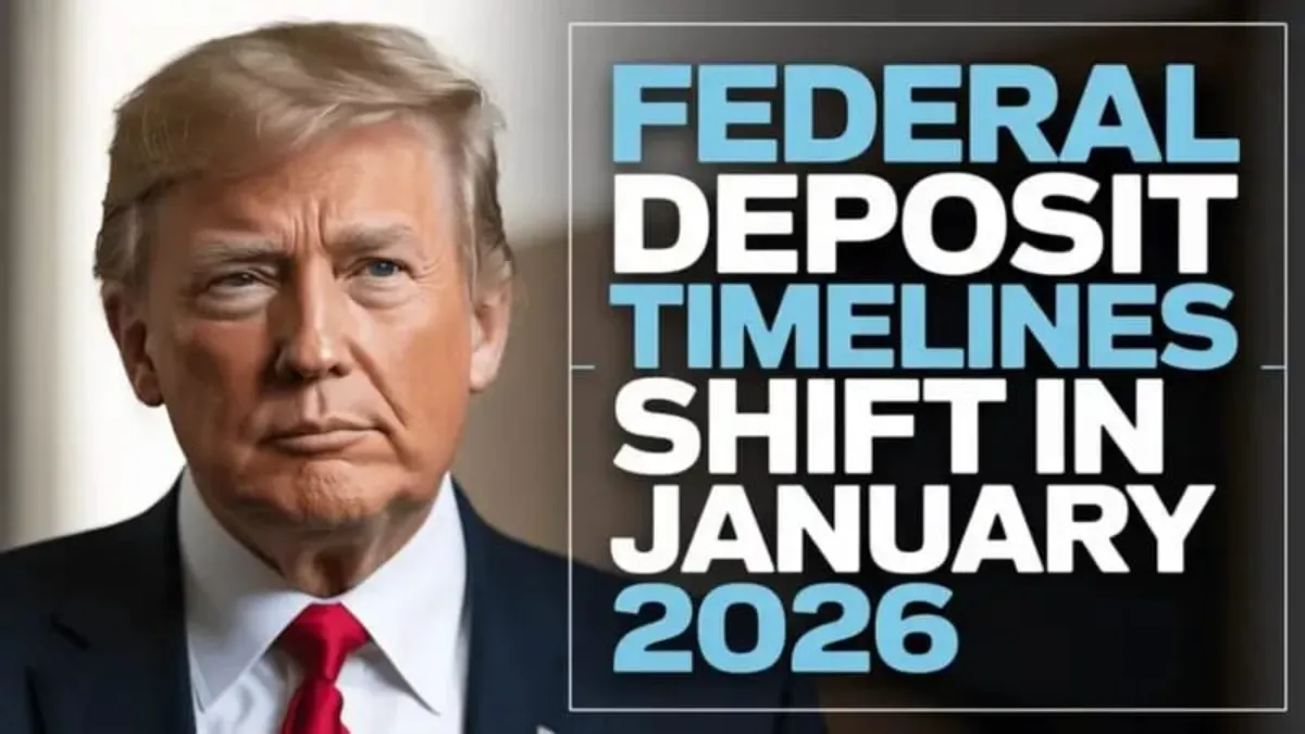 $2,000 Federal Deposit Timelines Shift in January 2026