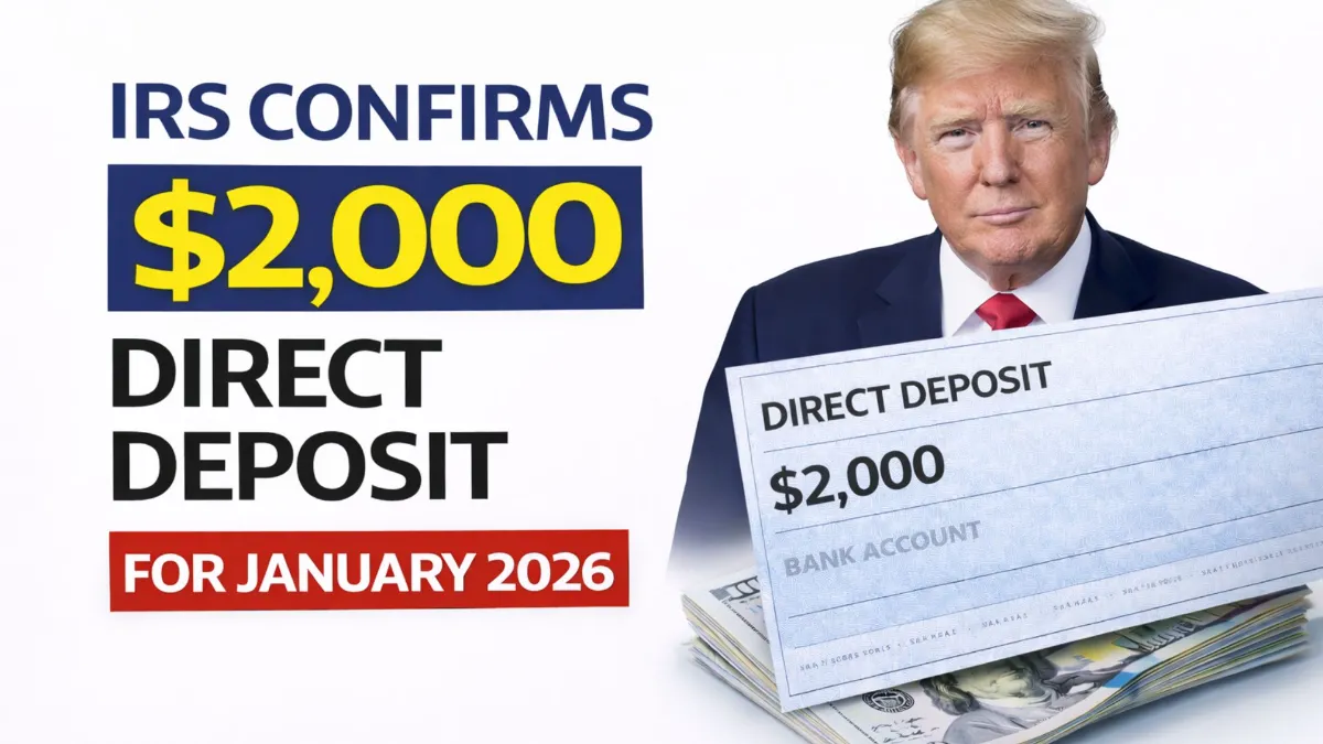 IRS Confirms $2,000 Direct Deposit for January 2026